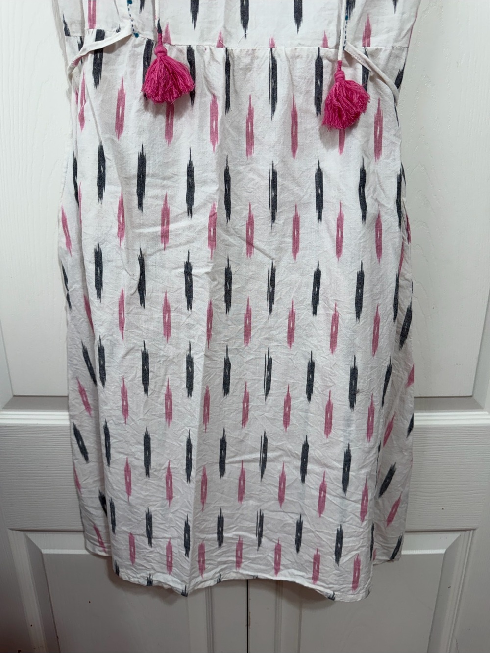 Mata Traders White Midi Dress with Pockets - Picture 3 of 10